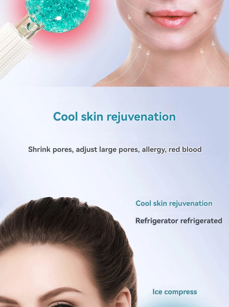 LUXURY ICE GLOBES FOR FACE - 2-PIECE COOLING FACIAL MASSAGE SET