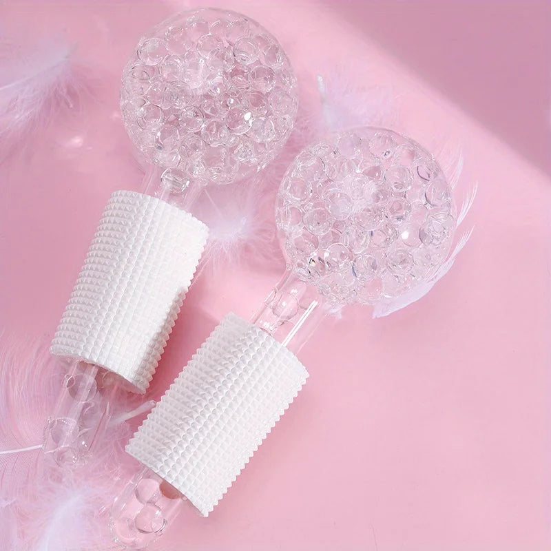 LUXURY ICE GLOBES FOR FACE - 2-PIECE COOLING FACIAL MASSAGE SET
